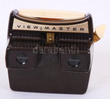 Sayer's View Master "F" 3-dimenziós lámpás sztereokép-nézegető 12db tárcsával, franci...