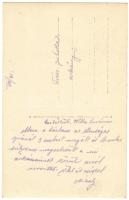 cca 1916 Olasz font elfoglalt ház fotó. Hátoldalt a készítő feljegyzéseivel / Italian front photo 14...