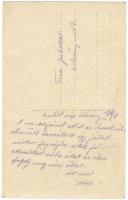 cca 1916 Olasz font: kémkedésért felakasztott katonatisztek fotólap. Hátoldalt a készítő feljegyzése...