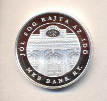 2005. MKB "55 éves az MKB" Ag(999) emlékérem (31g/42mm) dísztokban T:PP