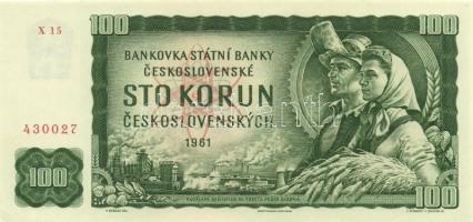 Csehszlovákia 1961. (1990-92) 100K T:I- Czechoslovakia 1961. (1990-92) 100 Korun C:AU