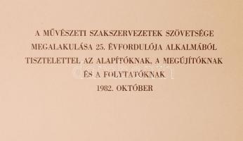 Pór Bertalan: Állatok. Szitanyomat 200/31, papír, jelzés nélkül. Reprint emléklap kiadás, eredeti bo...
