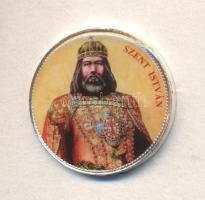 DN "Nagy Magyarok" multicolor emlékérme sorozat 50Ft ezüstözött CuNi "Szent István" tanúsítvánnyal!