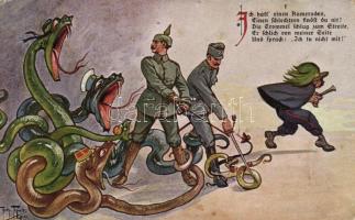 Military WWI Viribus Unitis propaganda s: Arthur Thiele (fl)