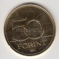 2006. 50Ft "125 éves a Magyar Vöröskereszt" aranyozva T:1