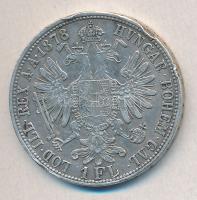 Ausztria 1878. 1Fl Ag "Ferenc József" T:2- ph. Austria 1878. 1 Florin Ag "Franz Joseph" C:VF edge error