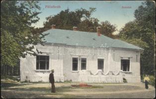 Félixfürdő Villa Anna, advertisment on backside, music shop of Wágner