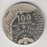 1986. 100Ft "Fáy András" T:PP