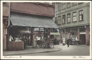Frankfurt am Main Schirn, pork butchery of Albert Heim, the shop of Wilhelm Mosch