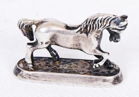 1872-1922 Ezüst (Ag) lovacska monarchiabeli 750/1000 tisztaságjellel / 
Tiny silver horse with 750 f...