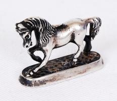 1872-1922 Ezüst (Ag) lovacska monarchiabeli 750/1000 tisztaságjellel / 
Tiny silver horse with 750 f...