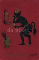 Krampus, telephone, Emb. (EK)