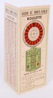 cca 1900 Régi "Casino de Monte-Carlo" fejléces tétlap / Vintage betting card from Monte Carlo Casino