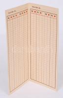 cca 1900 Régi "Casino de Monte-Carlo" fejléces tétlap /
Vintage betting card from Monte Ca...