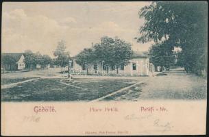 1899 Gödöllő Petőfi tér (levágott / cut)