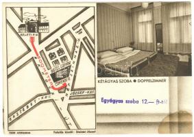 cca 1940 Budapest VIII. Corvin Hotel reklámnyomtatvány