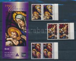 2 db Karácsony sor párokban + bélyegfüzet, Christmas 2 sets in pairs + stamp booklet