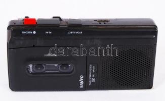 Sanyo diktafon, mini kazettával, működik