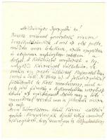 1931 Kecskeméti Ármin makói főrabbi saját kézzel írt levele Lyka Károlynak? melyben megfelelő állásért folyamodik 2 beírt oldal