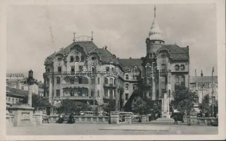 Nagyvárad Sas Palace, Hunnia Grand Hotel, Deutsch cloth store, pharmacy (gluemark)