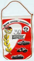 Asztali zászló 30 Jahre Nationale Volksarmee felirattal 23×17 cm