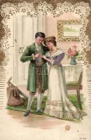 Couple, romantic, litho