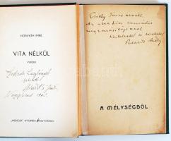 7db első kiadású, dedikált verseskötet: Demeter Dénes, Horváth Imre, Tamás Tihamér, Holló Ernő, S. B...