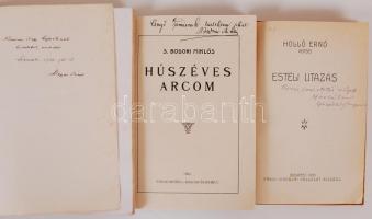 7db első kiadású, dedikált verseskötet: Demeter Dénes, Horváth Imre, Tamás Tihamér, Holló Ernő, S. B...