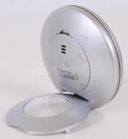 Mini ébresztő óra, digitális, működik, d:7 cm