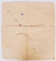 1938 Stomm Marcell altábornagy csapatrajza és szöveges megjegyzései valószínűleg a Felvidéki bevonul...