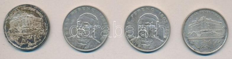 1992-94. 200Ft Ag "MNB" / "Deák" (4x) T:2,2-