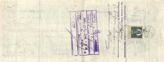 Budapest 1931-37. 8db klf Törökszentmiklóson Simontornyán, Szegeden kitöltött váltó, egyiken "É...