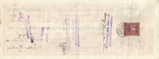 Budapest 1931-37. 8db klf Törökszentmiklóson Simontornyán, Szegeden kitöltött váltó, egyiken "É...