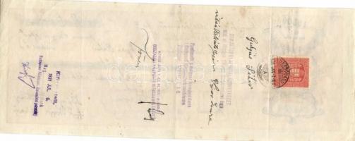 Budapest 1931-37. 8db klf Törökszentmiklóson Simontornyán, Szegeden kitöltött váltó, egyiken "É...