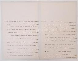 1905 Acsády Ignác történész saját kézzel írt levele testvérének Acsády Ilona költőnek és festőnek. 4...