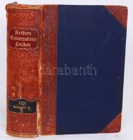 Herders Konversations-Lexikon Bd. VIII. (Spinnerei-Zz). Freiburg im Breisgau, 1907, Herdersche Verlagshandlung. Szövegközti ábrákkal, litho táblákkal és fotókkal gazdagon illusztrált,  dombornyomott, aranyozott, szecessziós kiadói félbőr kötésben (gerinc sérült) /  Original, art nouveau half-leather binding, richly illustrated (binding demaged on spine)