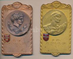 1970. Ifjúsági Férfi / Női Atlétikai Csapatbajnokság I. / III. helyezésért járó plakettek T:2