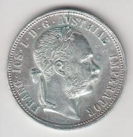 Ausztria 1879. 1Fl Ag "Ferenc József" T:2,2- ph. Austria 1879. 1 Florin Ag "Franz Joseph" C:XF,VF