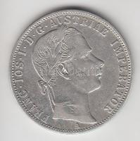 Ausztria 1861A 1Fl Ag "Ferenc József" T:2- Austria 1861A 1 Florin Ag "Franz Joseph" C:VF