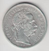 1879KB 1Ft Ag "Középcímer" T:3