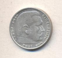 Német 3. Birodalom 1936A 5M Ag "Hindenburg" T:2- German Third Reich 1936A 5 Marks Ag "Hindenburg" C:VF