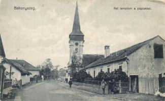 Bakonyszeg Református templom, paplak (EB)