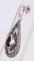 Ezüst (Ag) medál fazettált gránáttal / 
Silver pendant with granite stone, 3,5cm, br: 3,12gr