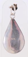 Ezüst (Ag) medál fazettált gránáttal / 
Silver pendant with granite stone, 3,5cm, br: 3,12gr