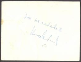 Kudlik Júlia dedikált fotója (gyűrődéssel)