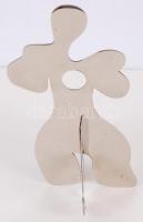 Férfi akt. Szétszedhető fémlapokból, jelzés nélkül, 22cm