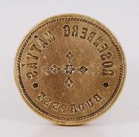 Réz bélyegző "Rosenberg Mátyás Budapest" felirattal