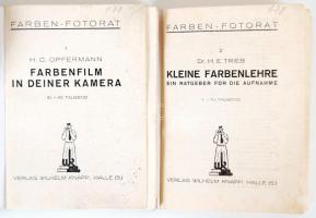 2db német nyelvű fotóskönyv: Farbenfilm in deiner Kamera; Kleine Farbenlehre (Farben-Fotorat 1-2). H...