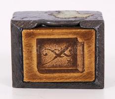 Jogász pecsétnyomó, ólom-réz