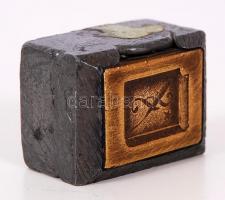 Jogász pecsétnyomó, ólom-réz